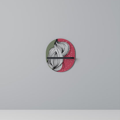 BE TOGETHER Mensola Ovale Decorativa con Finitura Nera