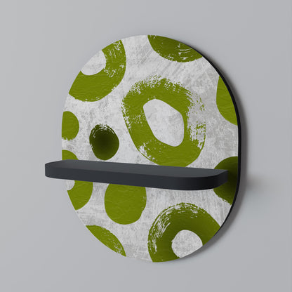 GREEN RHAPSODY Mensola Ovale Decorativa con Finitura Nera