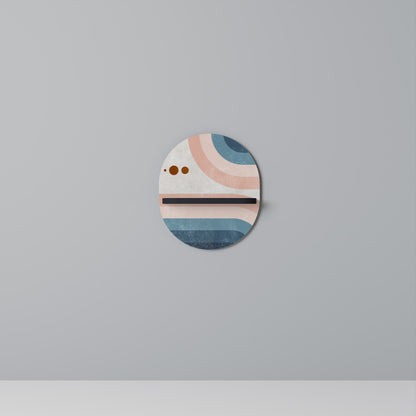 TWO HALVES Mensola Ovale Decorativa con Finitura Nera