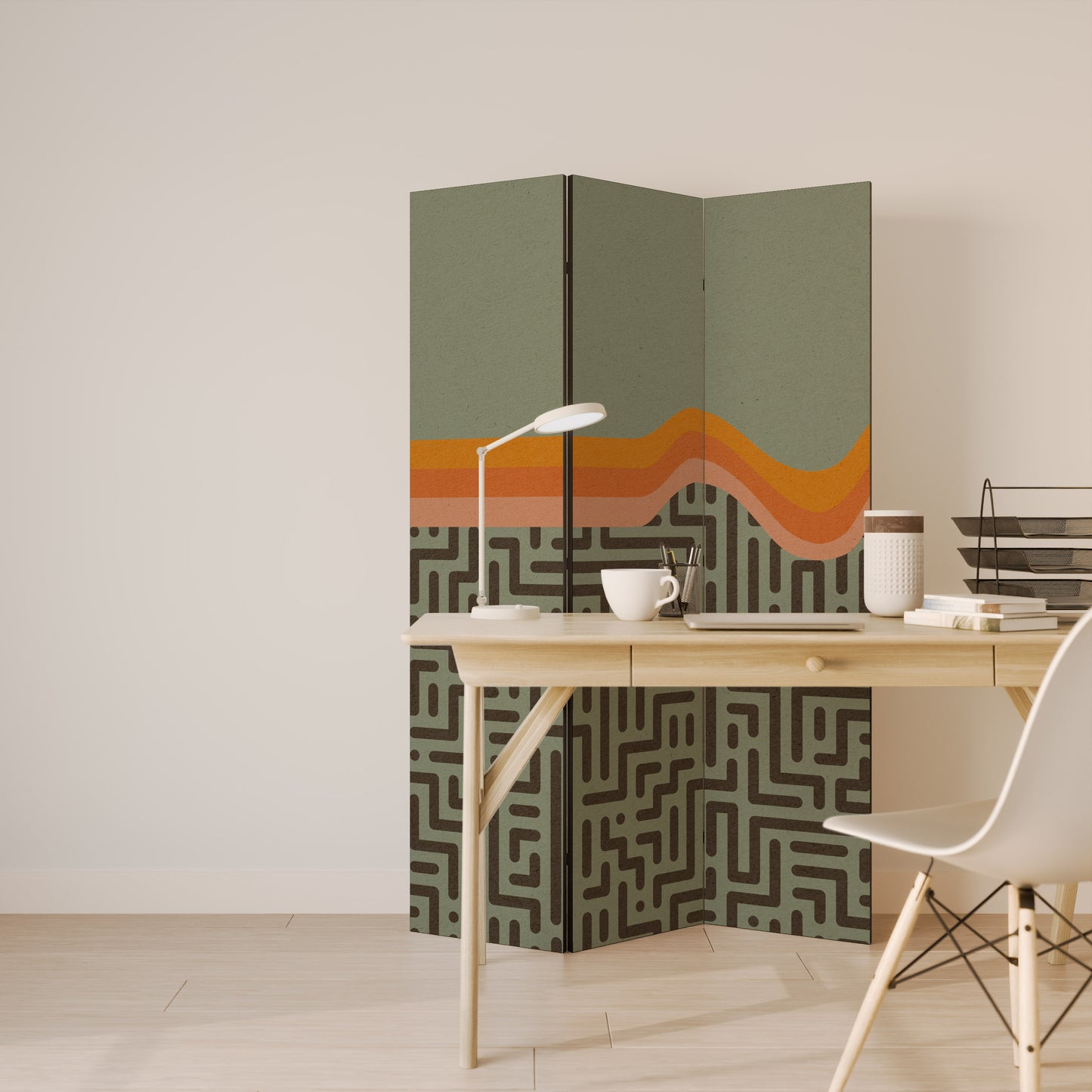 SOLUZIONI SEMPLICI Divisorio decorativo per ambienti a 3 pannelli