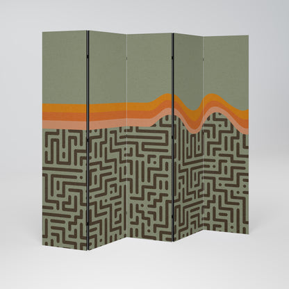 SIMPLE SOLUTIONS Decorative 5-Panel Room Divider