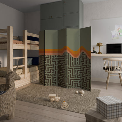 SIMPLE SOLUTIONS Decorative 5-Panel Room Divider