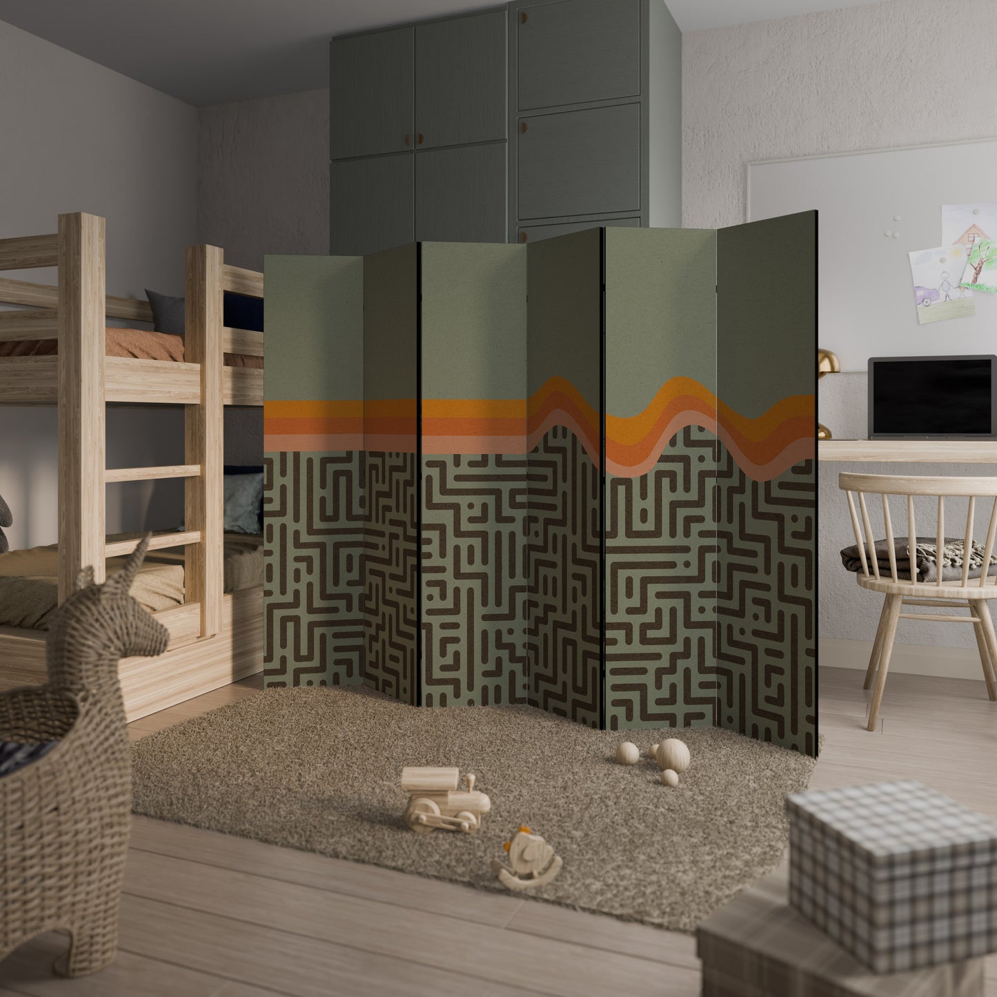 SOLUZIONI SEMPLICI Divisorio decorativo per ambienti a 6 pannelli