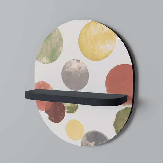 FLEETING HAPPINESS Mensola Ovale Decorativa con Finitura Nera