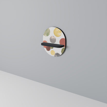 FLEETING HAPPINESS Mensola Ovale Decorativa con Finitura Nera