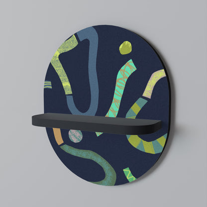 CONTRAST DANCE Mensola Ovale Decorativa con Finitura Nera