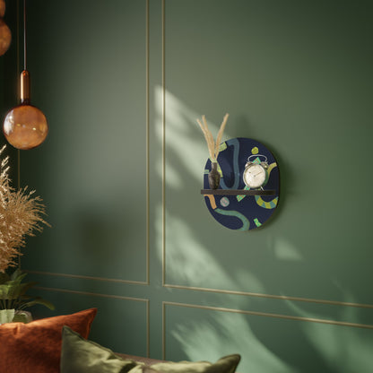 CONTRAST DANCE Mensola Ovale Decorativa con Finitura Nera