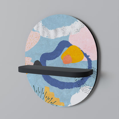 DREAMY SWIRLS Mensola Ovale Decorativa con Finitura Nera