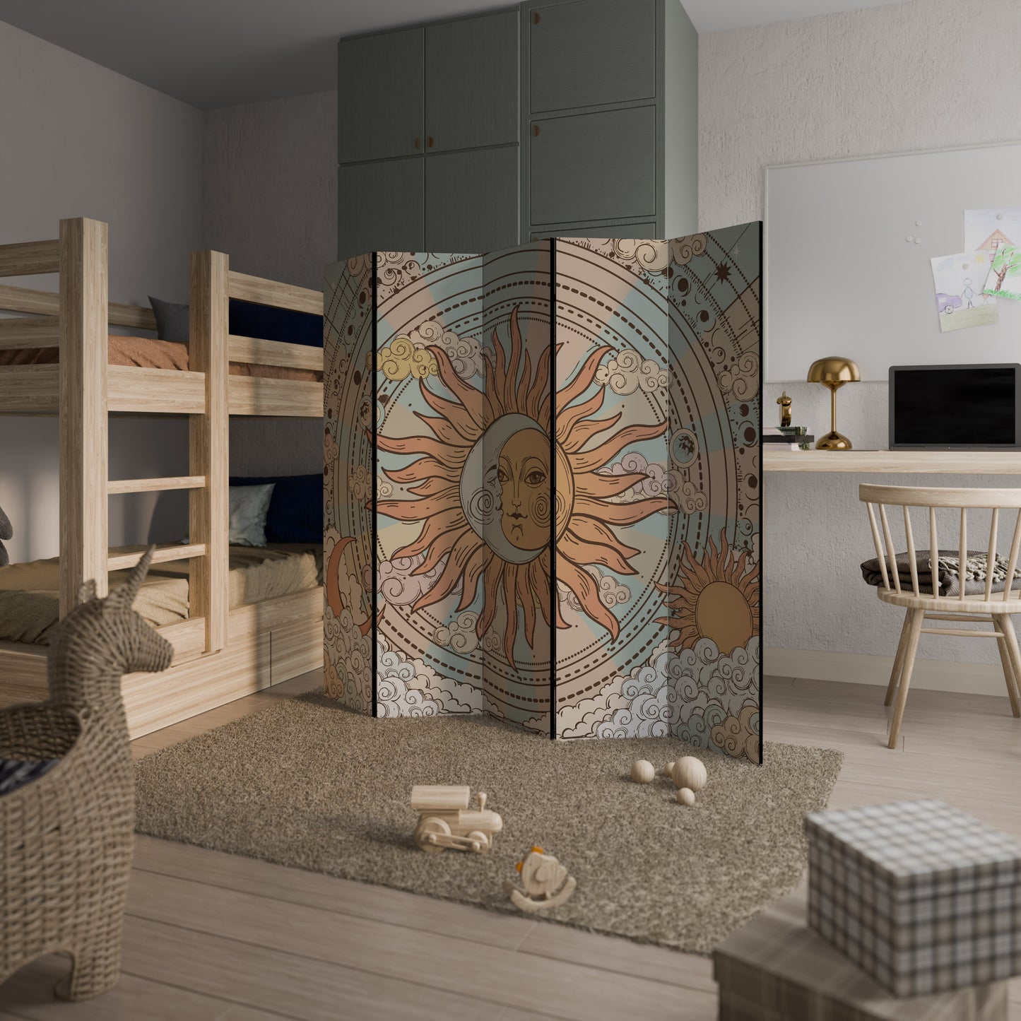 MYSTICAL STRUCTURE Decorative 5-Panel Room Divider