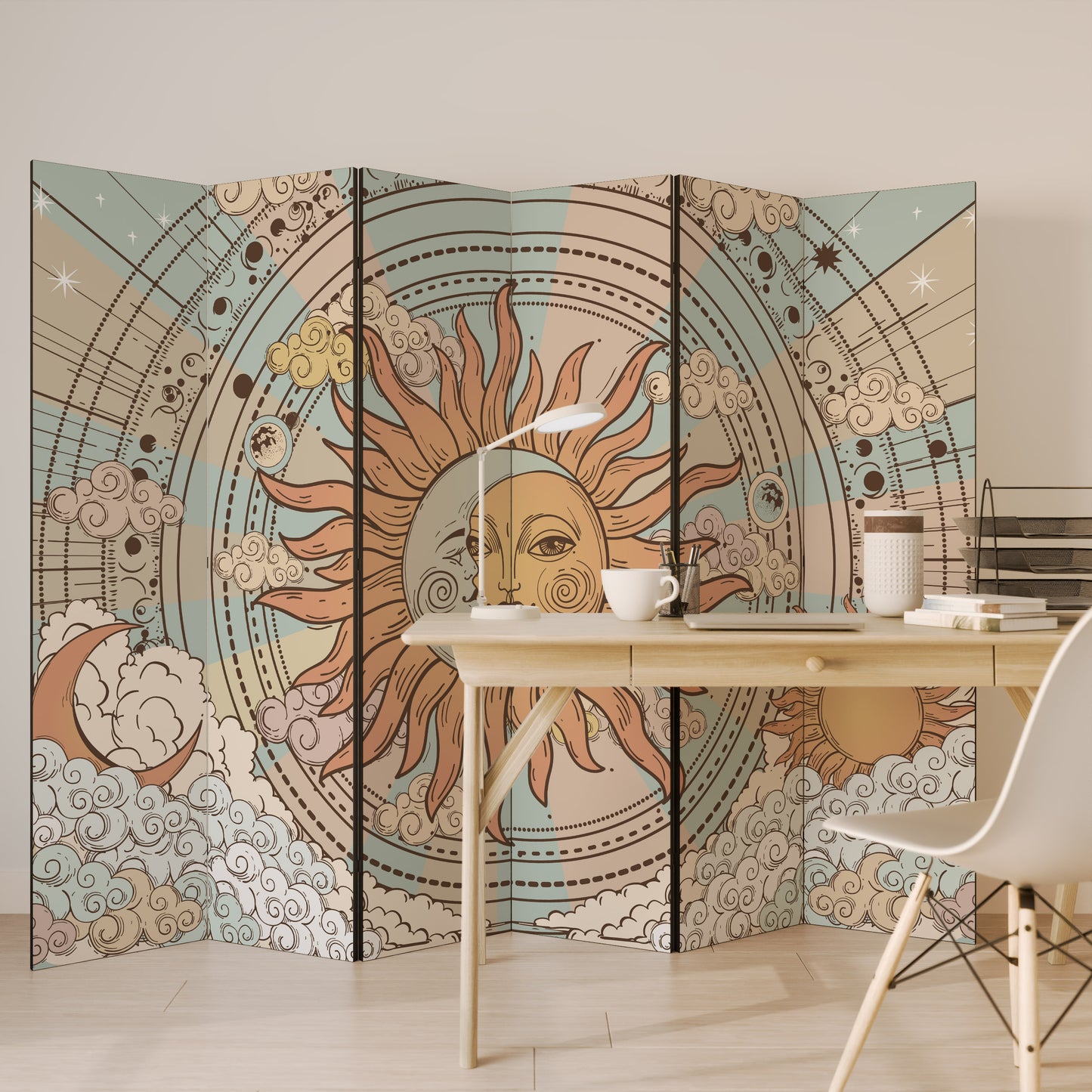 MYSTICAL STRUCTURE Divisorio decorativo per ambienti a 6 pannelli