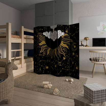 STELLAR CONSTELLATIONS Decorative 5-Panel Room Divider