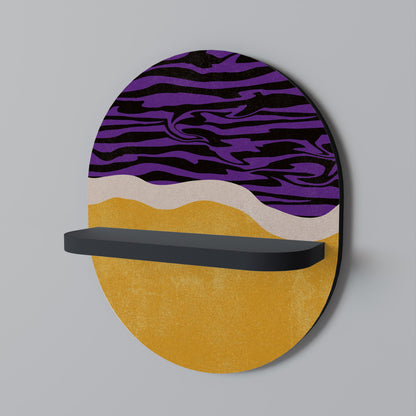 INDEPENDENT BORDER Mensola Ovale Decorativa con Finitura Nera