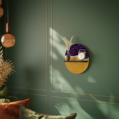 INDEPENDENT BORDER Mensola Ovale Decorativa con Finitura Nera