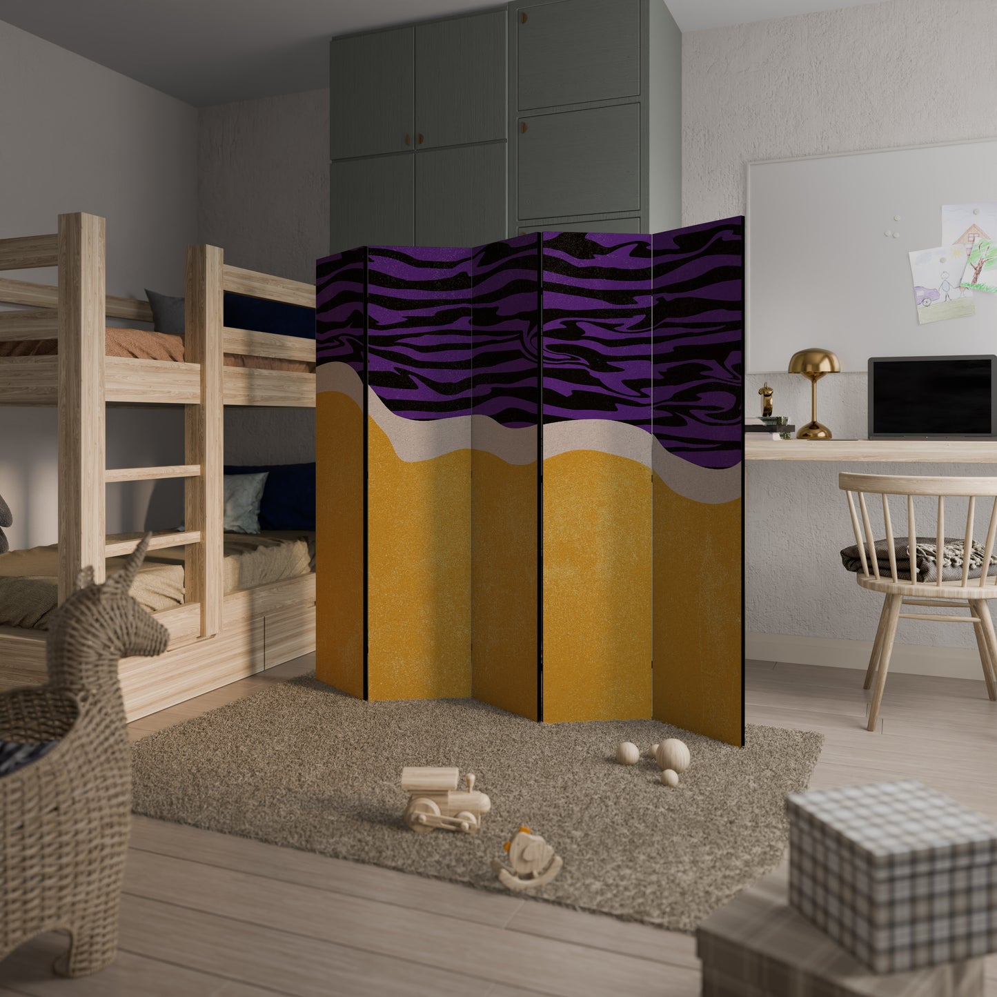 INDEPENDENT BORDER Decorative 5-Panel Room Divider