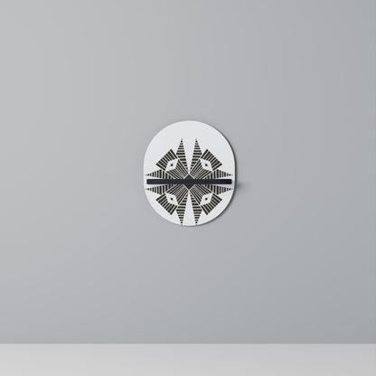 MONOCHROME NEXUS Mensola Ovale Decorativa con Finitura Nera