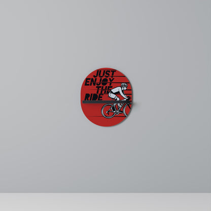 ENJOY THE RIDE Mensola Ovale Decorativa con Finitura Nera