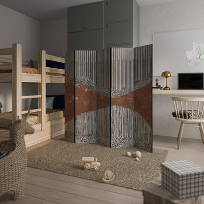 STRIPED TERRAIN Decorative 5-Panel Room Divider