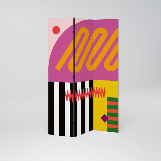 VIVID ART Decorative 3-Panel Room Divider