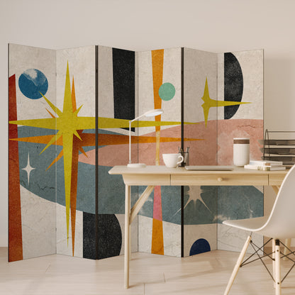 INTERSTELLAR VIBES Divisorio decorativo per ambienti a 6 pannelli