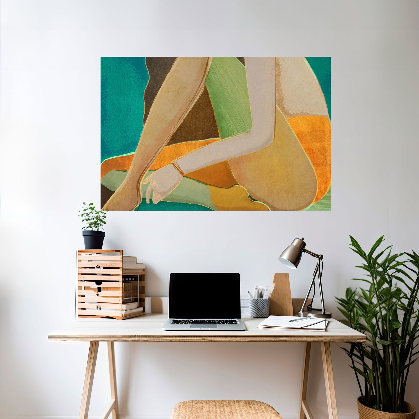 WAITING FOR LOVE Peel and Stick Horizontal Poster