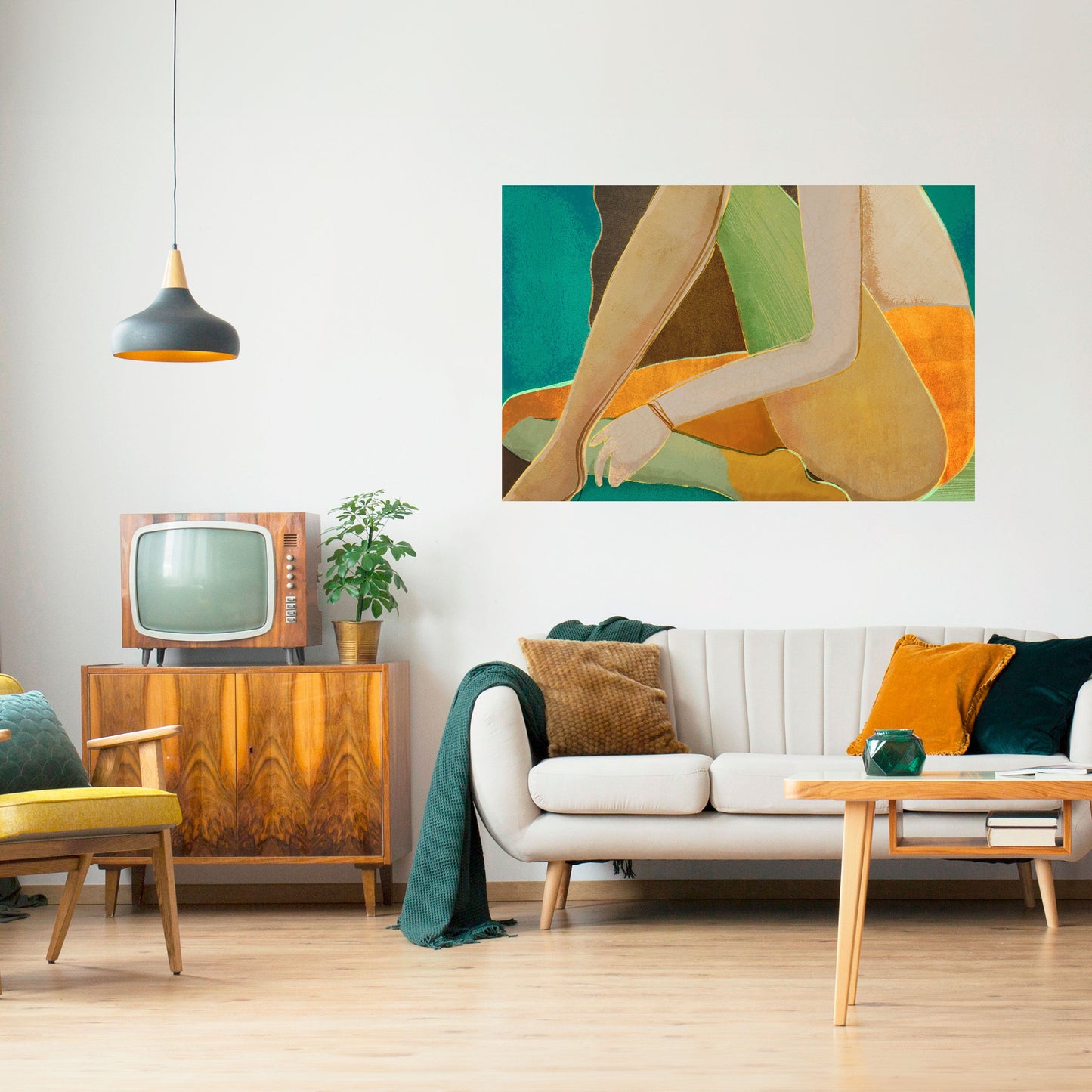 WAITING FOR LOVE Peel and Stick Horizontal Poster