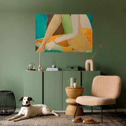 WAITING FOR LOVE Peel and Stick Horizontal Poster