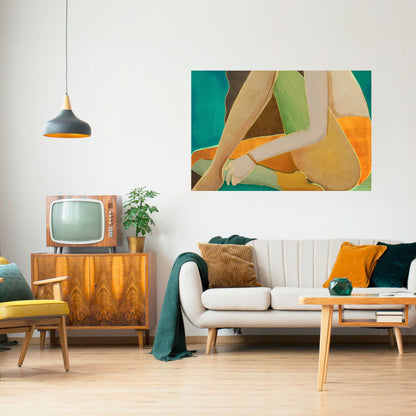 WAITING FOR LOVE Peel and Stick Horizontal Poster