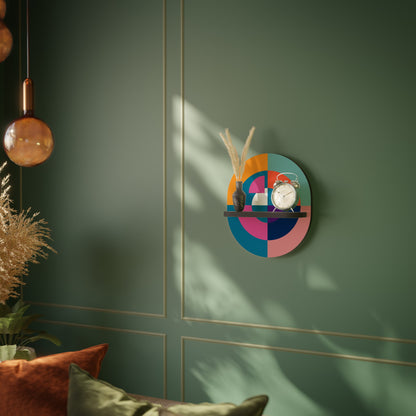 CREATING TOGETHER Mensola Ovale Decorativa con Finitura Nera