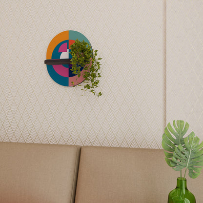 CREATING TOGETHER Mensola Ovale Decorativa con Finitura Nera