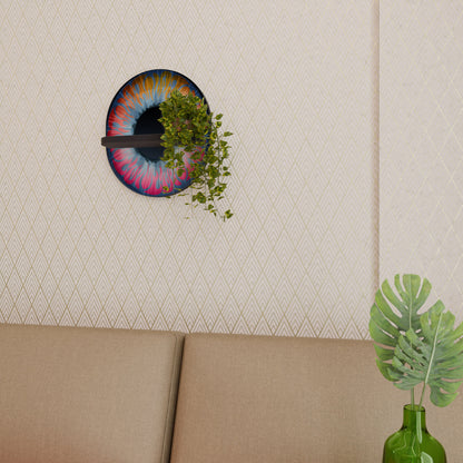 FANTASY EYE Mensola Ovale Decorativa con Finitura Nera