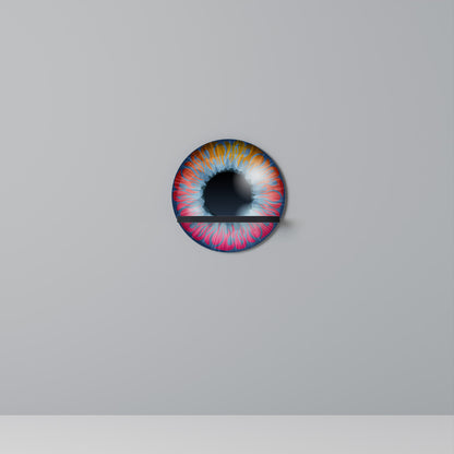 FANTASY EYE Mensola Rotonda Decorativa con Finitura Nera