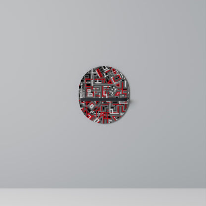 BROKEN LINES Mensola Ovale Decorativa con Finitura Nera