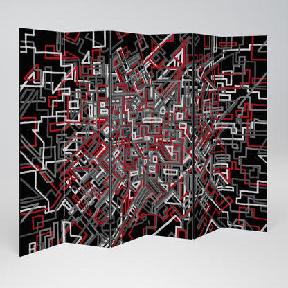 BROKEN LINES Divisorio decorativo per ambienti a 6 pannelli