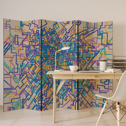 MEMORIES MAP Divisorio decorativo per ambienti a 6 pannelli