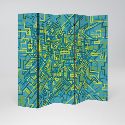 NOSTALGIC MEMORIES Decorative 5-Panel Room Divider