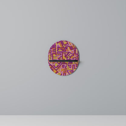 LOVELY MEMORIES Oval Art Shelf In Black Finish