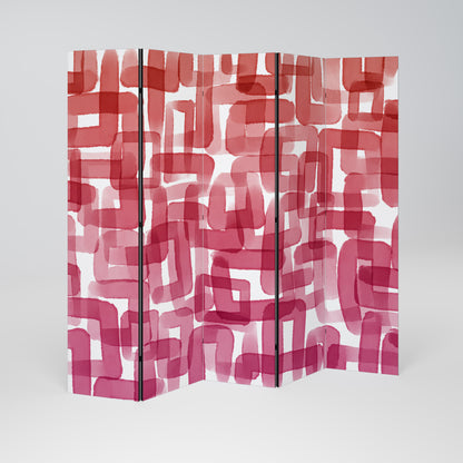 KALEIDOSCOPIC CUBISM Decorative 5-Panel Room Divider