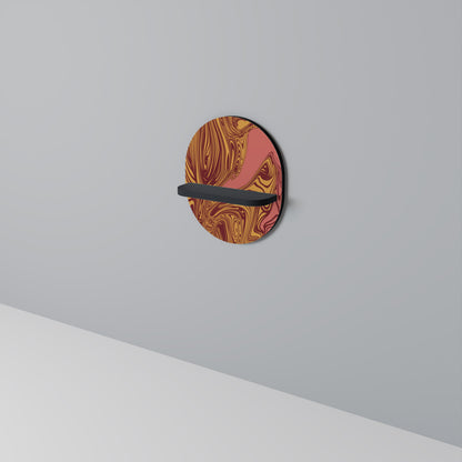 FLOATING THOUGHTS Mensola Ovale Decorativa con Finitura Nera