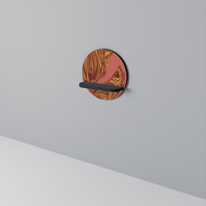 FLOATING THOUGHTS Mensola Rotonda Decorativa con Finitura Nera