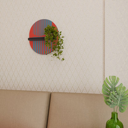 RISING GEOMETRY STARS Mensola Ovale Decorativa con Finitura Nera