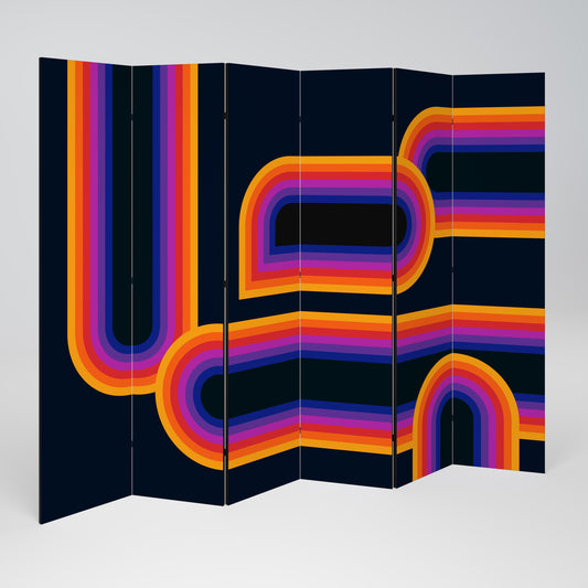 BLINDED BY THE LIGHTS Divisorio decorativo per ambienti a 6 pannelli