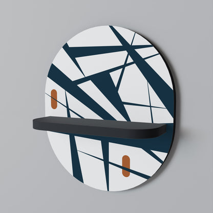 SHADOW SYMPHONY Mensola Ovale Decorativa con Finitura Nera