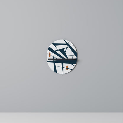 SHADOW SYMPHONY Mensola Ovale Decorativa con Finitura Nera