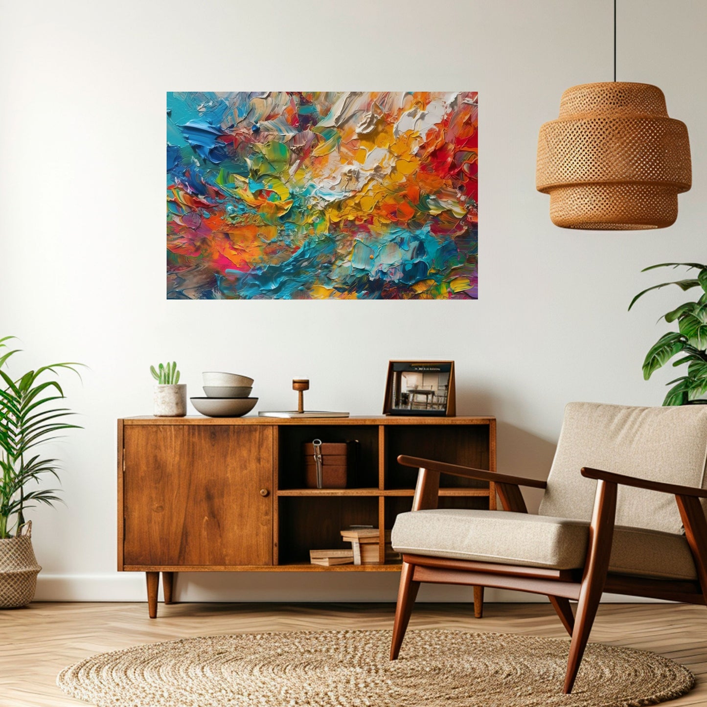 WHISPERS OF COLOR Peel and Stick Horizontal Poster