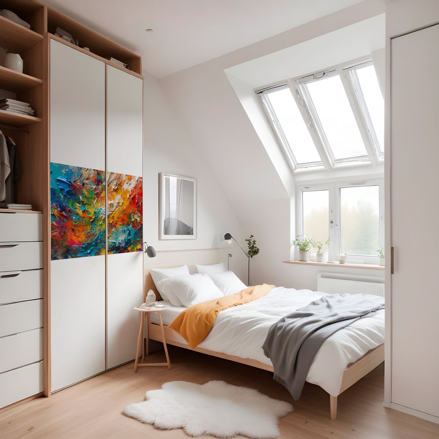 WHISPERS OF COLOR Peel and Stick Horizontal Poster