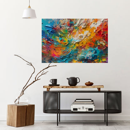 WHISPERS OF COLOR Peel and Stick Horizontal Poster