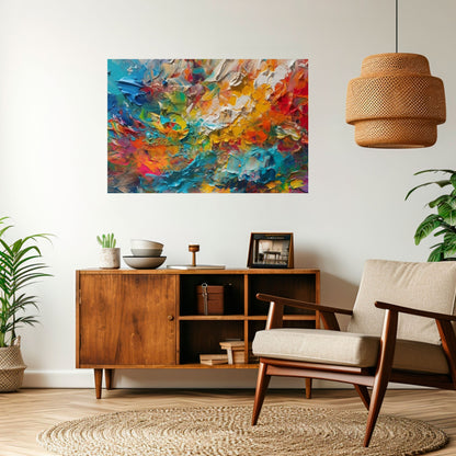 WHISPERS OF COLOR Peel and Stick Horizontal Poster