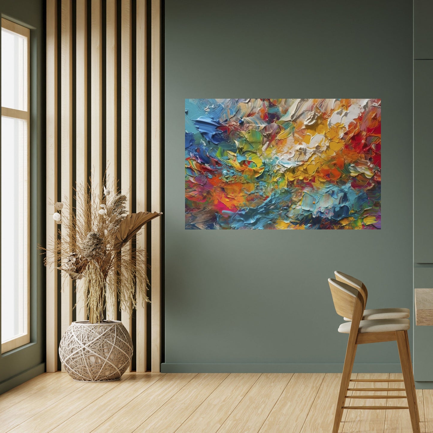 WHISPERS OF COLOR Peel and Stick Horizontal Poster