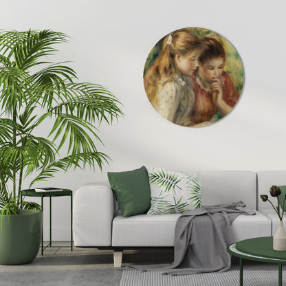 WHISPERS OF FRIENDSHIP Round Wall Art