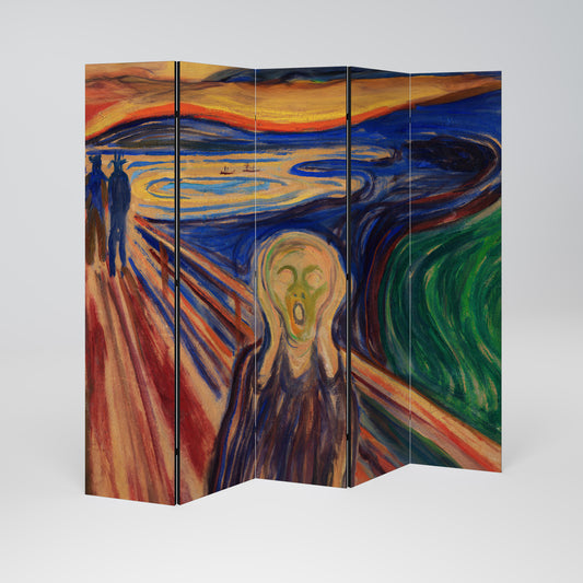 THE SCREAM Decorative 5-Panel Room Divider